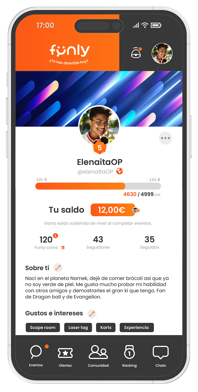Captura de pantalla de la app de empresa