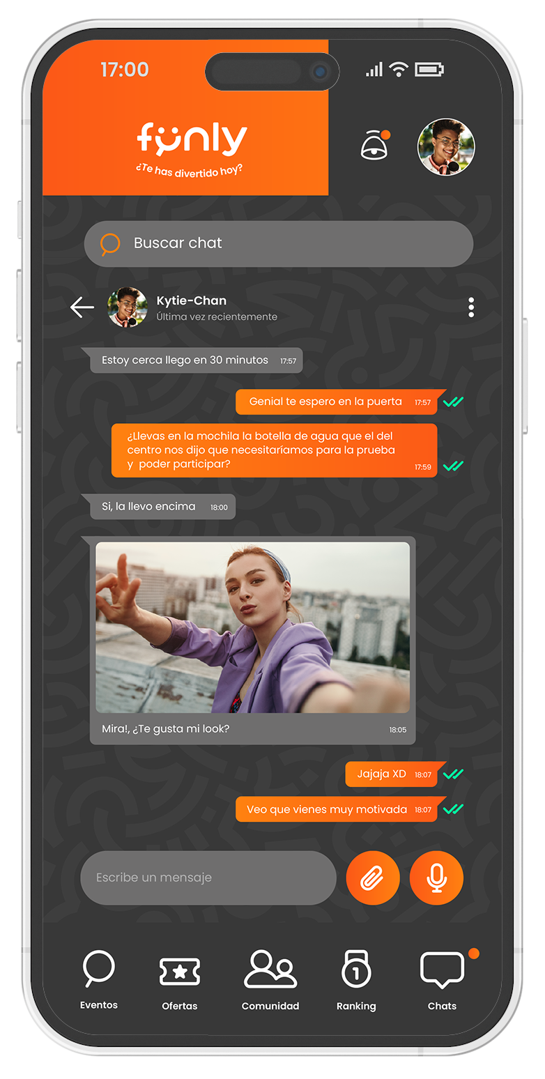 Captura de pantalla de la app de empresa